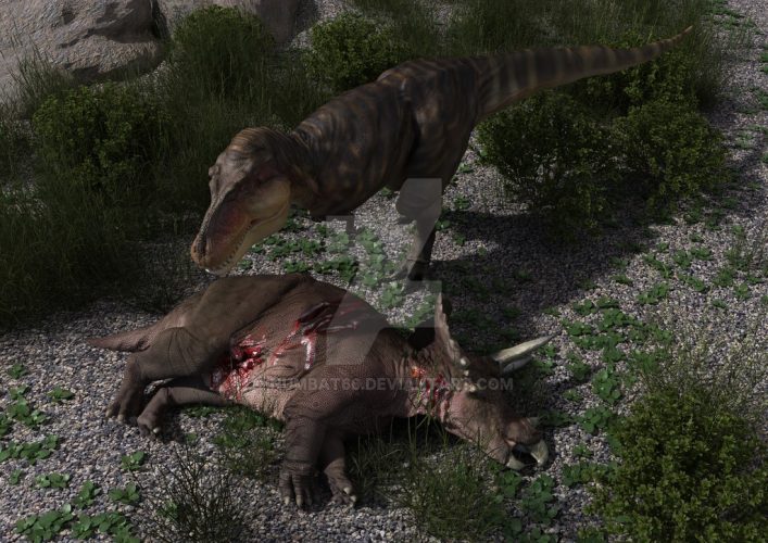 Tyrannosaurus rex predator or scavenger by numbat66