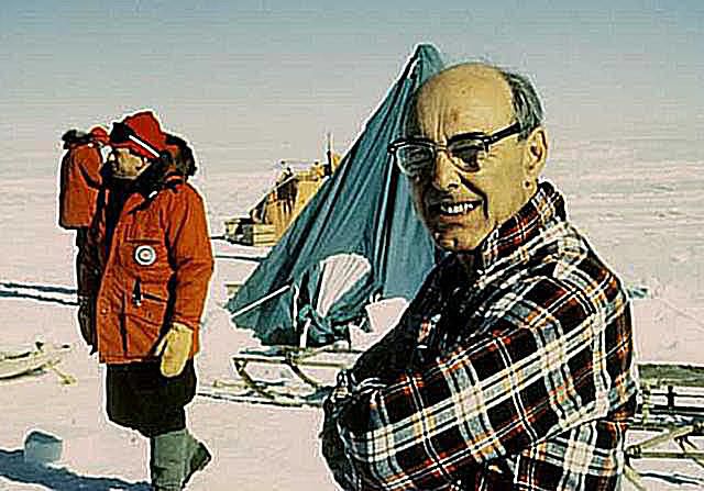 Edwin H. Colbert on a dig in Antarctica (Wikimedia Commons).
