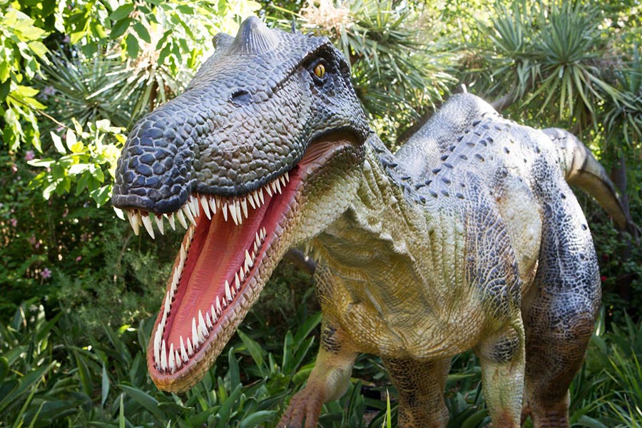 Life-sized dinosaurs have joined the animals at Perth Zoo to help raise awareness about species extinction. Photo: Perth Zoo