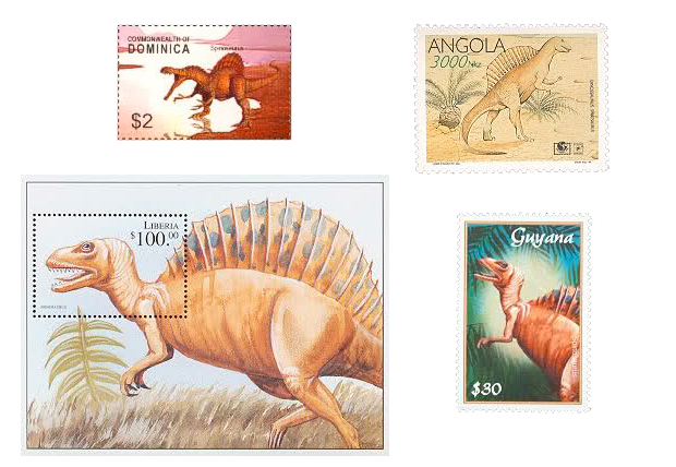 Spinosaurus stamps