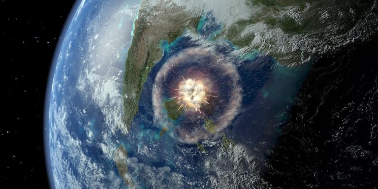 The asteroid hit what is now Mexico (Credit: Joe Tucciarone/Science Photo Library)