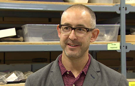 'These fossils that we find in the Yukon ... have global significance. They're not just things that end up on dusty shelves,' said Yukon government paleontologist Grant Zazula. (Wayne Vallevand/CBC)