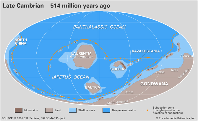 Cambrian map