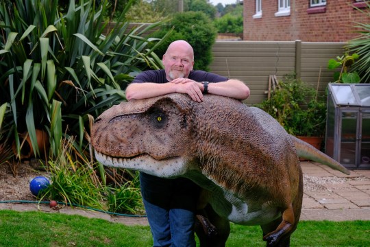 Adrian spent £1,600 on the replica (Picture: Tristan Potter / SWNS) 
