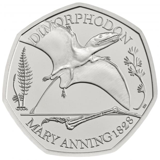 The dimorphodon coin. Picture: Royal Mint