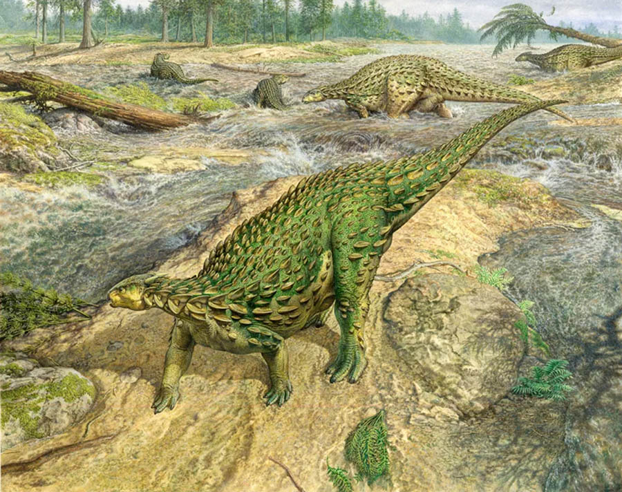 Scelidosaurus harrisonii. Image credit: John Sibbick.