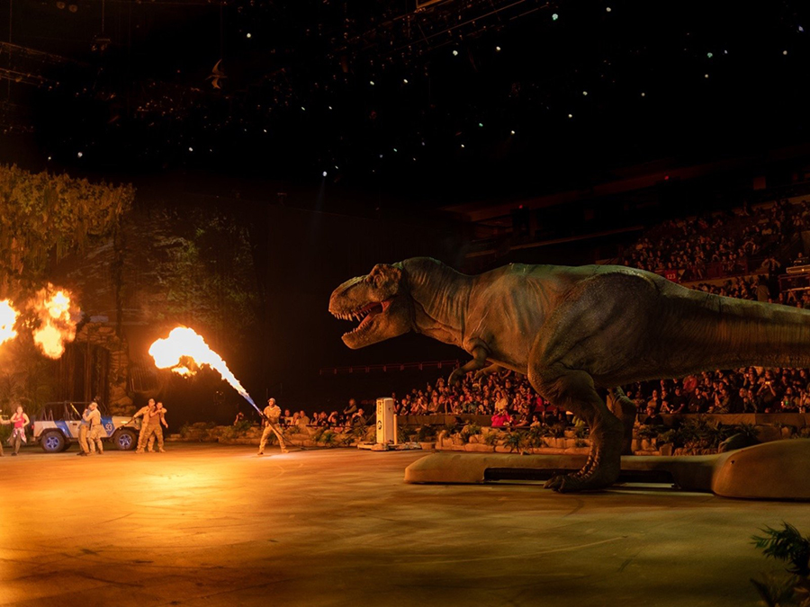 The T. rex is coming! (PHOTO: Jurassic World Live Tour Facebook)