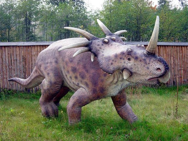 Model of Styracosaurus in Bałtow Jurassic Park, Bałtów, Poland